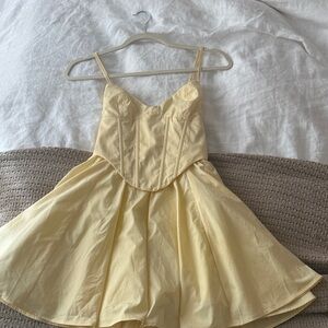 ANALEIGH MINI DRESS - LEMON